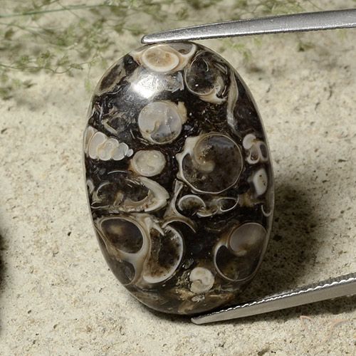 29.80ct Natürlicher Mehrfarbig Jaspis, Oval, Lichtundurchlässig