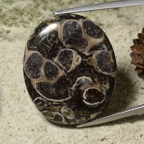 28.37ct Natürlicher Mehrfarbig Jaspis, Oval, Lichtundurchlässig