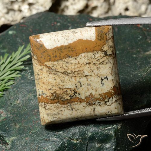 33.26ct Natürlicher Mehrfarbig Jaspis, Baguette, Lichtundurchlässig