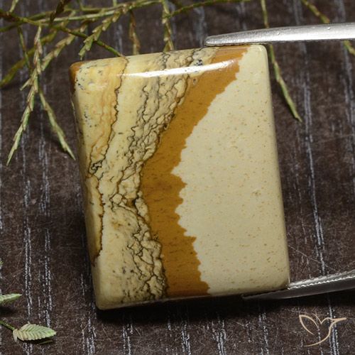 39.59ct Natürlicher Mehrfarbig Jaspis, Baguette, Lichtundurchlässig
