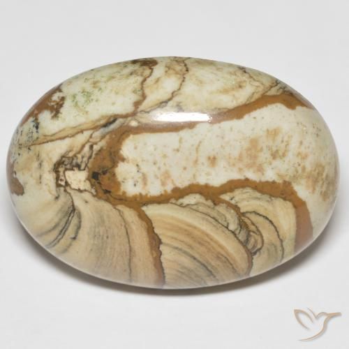 51.06ct Natürlicher Mehrfarbig Jaspis, Oval, Lichtundurchlässig