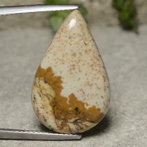 9,17 ctw natürlicher Mehrfarbig Jaspis, Birnenform, Lichtundurchlässig