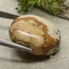 9,17 ctw natürlicher Mehrfarbig Jaspis, Oval, Lichtundurchlässig