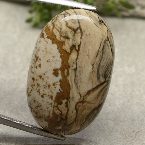 22.94ct Natürlicher Mehrfarbig Jaspis, Oval, Lichtundurchlässig