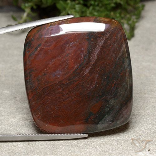 51.51ct Natürlicher Mehrfarbig Jaspis, Kissen, Lichtundurchlässig