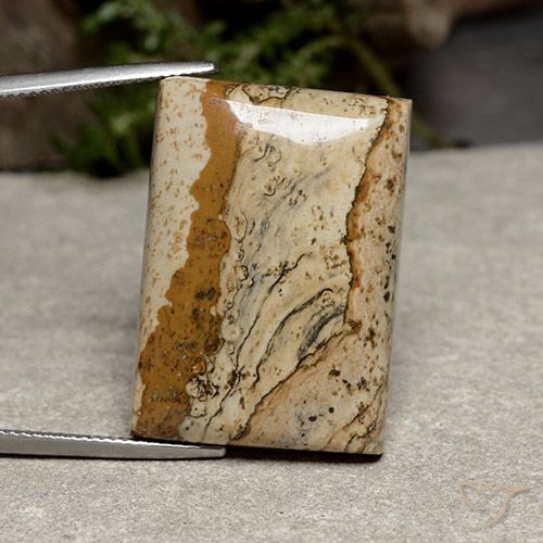 42.42ct Natürlicher Mehrfarbig Jaspis, Baguette, Lichtundurchlässig