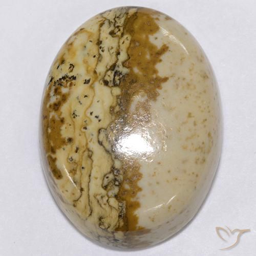 19.96ct Natürlicher Mehrfarbig Jaspis, Oval, Lichtundurchlässig