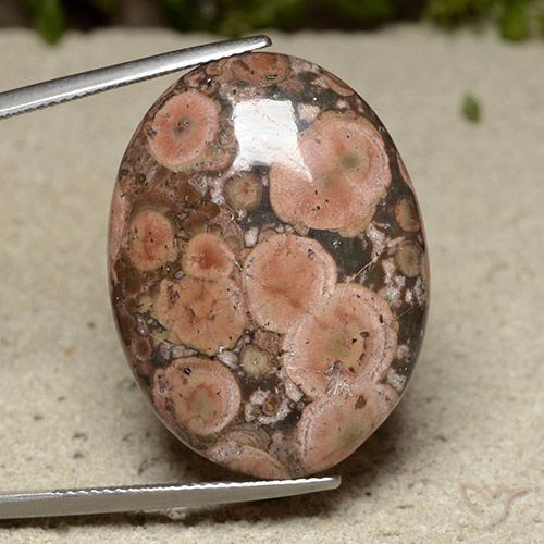 28.24ct Natürlicher Mehrfarbig Jaspis, Oval, Lichtundurchlässig