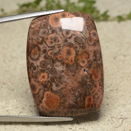 30.35ct Natürlicher Mehrfarbig Jaspis, Kissen, Lichtundurchlässig