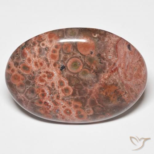 25.58ct Natürlicher Mehrfarbig Jaspis, Oval, Lichtundurchlässig