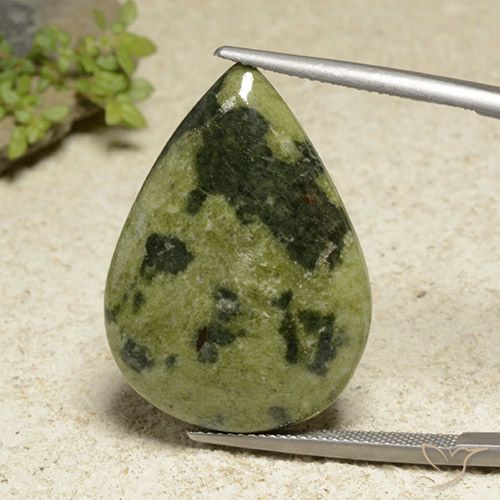 25.25ct Natürlicher Mehrfarbig Jaspis, Birnenform, Lichtundurchlässig