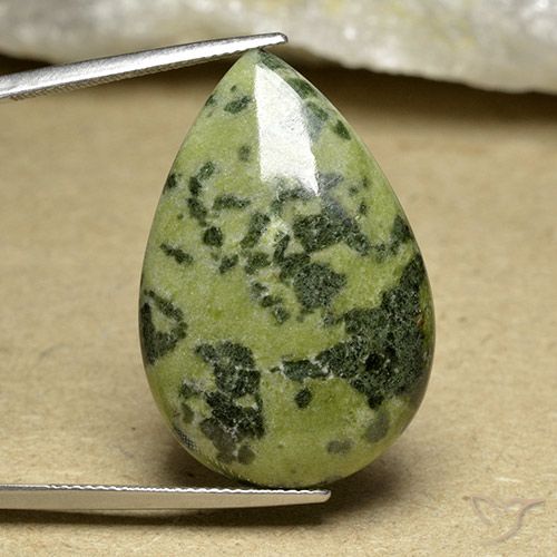 31.45ct Natürlicher Mehrfarbig Jaspis, Birnenform, Lichtundurchlässig
