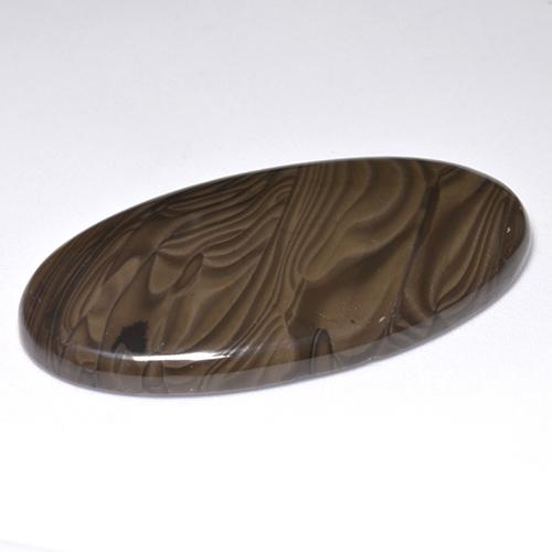 9,17 ctw natürlicher Braun Jaspis, Oval Schliff, Lichtundurchlässig