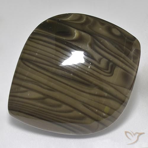 32.00ct Natürlicher Dunkles Schokoladenbraun Jaspis, Fantasie, Lichtundurchlässig