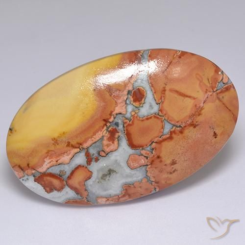 60.01ct Natürlicher Mehrfarbig Jaspis, Oval, Lichtundurchlässig