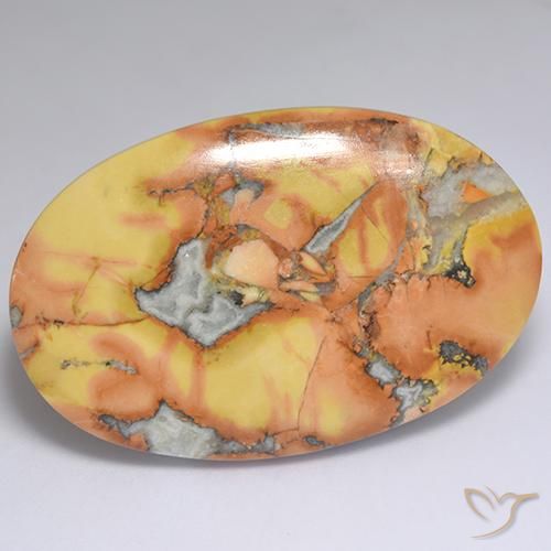 57.58ct Natürlicher Mehrfarbig Jaspis, Oval, Lichtundurchlässig