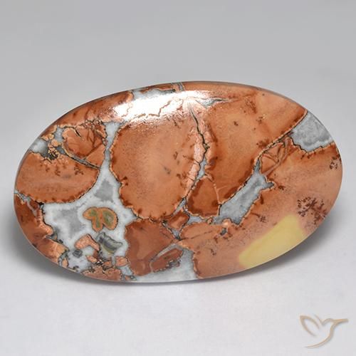 68.68ct Natürlicher Mehrfarbig Jaspis, Oval, Lichtundurchlässig