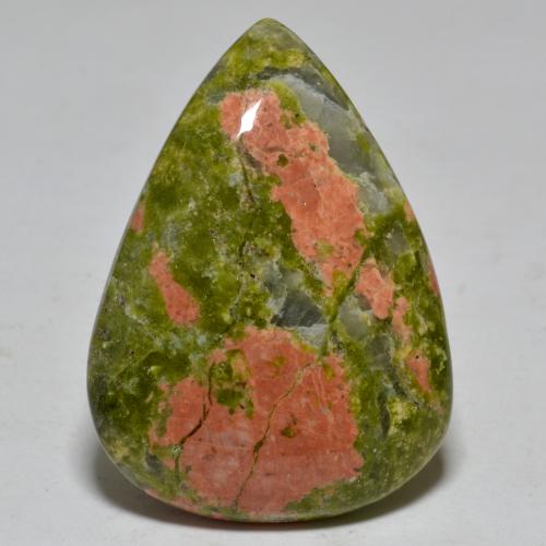 9,17 ctw natürlicher Mehrfarbig Jaspis, Birnenform, Lichtundurchlässig