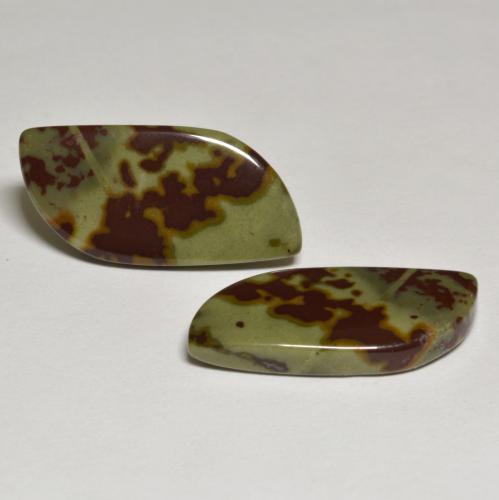 16,50 ct natürliche mehrfarbiger Jaspis-Edelsteine, Fantasieschliff, Lichtundurchlässig