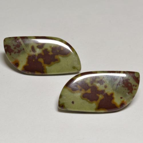 16,50 ct natürliche mehrfarbiger Jaspis-Edelsteine, Fantasieschliff, Lichtundurchlässig