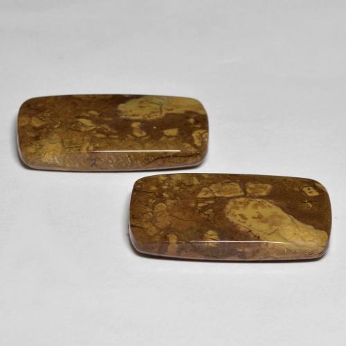 26.16 ct natürliche Mehrfarbig Jaspis-Edelsteine, Kissenschliff, Lichtundurchlässig