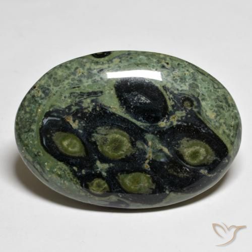 46.73ct Natürlicher Mehrfarbig Jaspis, Oval, Lichtundurchlässig