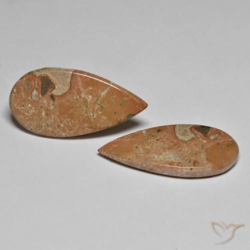 13.26 ct natürliche Mehrfarbig Jaspis-Edelsteine, Birnenform, Lichtundurchlässig