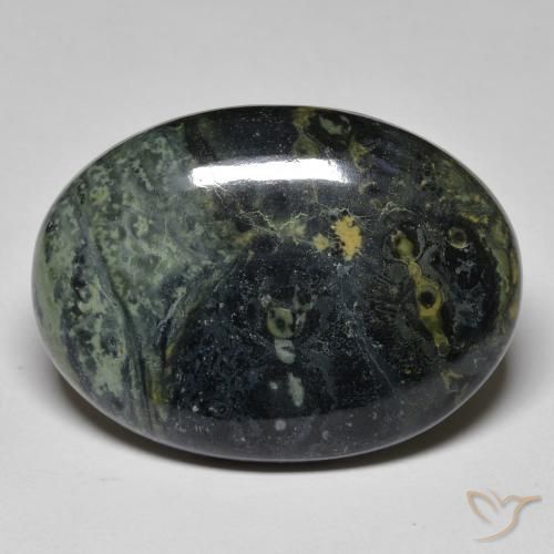 34.00ct Natürlicher Mehrfarbig Jaspis, Oval, Lichtundurchlässig