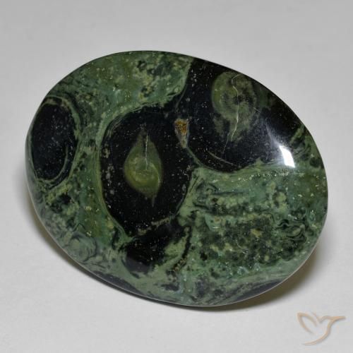 41.84ct Natürlicher Mehrfarbig Jaspis, Oval, Lichtundurchlässig