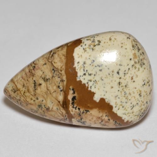 24.18ct Natürlicher Mehrfarbig Jaspis, Birnenform, Lichtundurchlässig