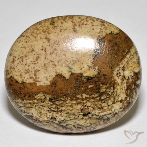 32.88ct Natürlicher Mehrfarbig Jaspis, Oval, Lichtundurchlässig