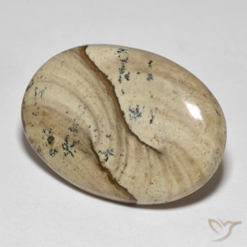 23.20ct Natürlicher Mehrfarbig Jaspis, Oval, Lichtundurchlässig
