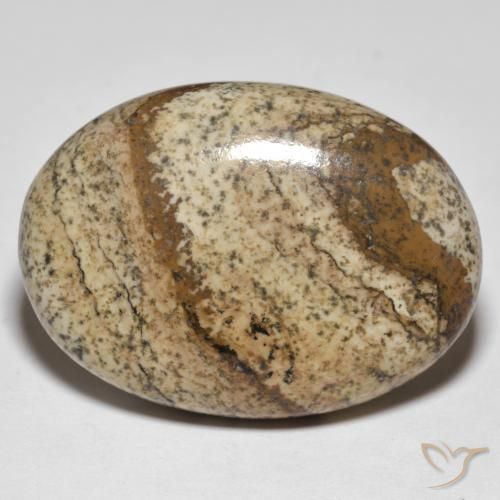 39.03ct Natürlicher Mehrfarbig Jaspis, Oval, Lichtundurchlässig