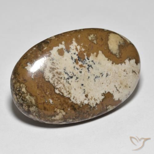 34.78ct Natürlicher Mehrfarbig Jaspis, Oval, Lichtundurchlässig