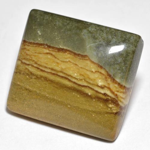 9,17 ctw natürlicher Mehrfarbig Jaspis, Quadrat, Lichtundurchlässig