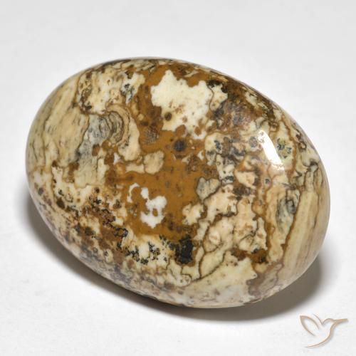 19.98ct Natürlicher Mehrfarbig Jaspis, Oval, Lichtundurchlässig