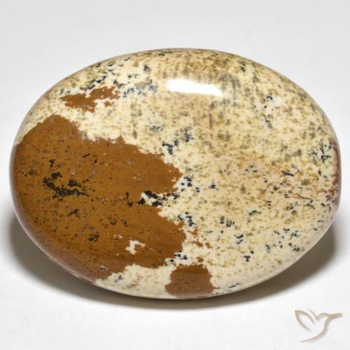 35.50ct Natürlicher Mehrfarbig Jaspis, Oval, Lichtundurchlässig