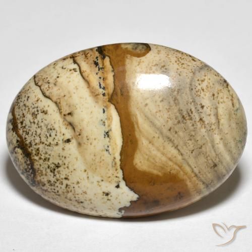 22.37ct Natürlicher Mehrfarbig Jaspis, Oval, Lichtundurchlässig