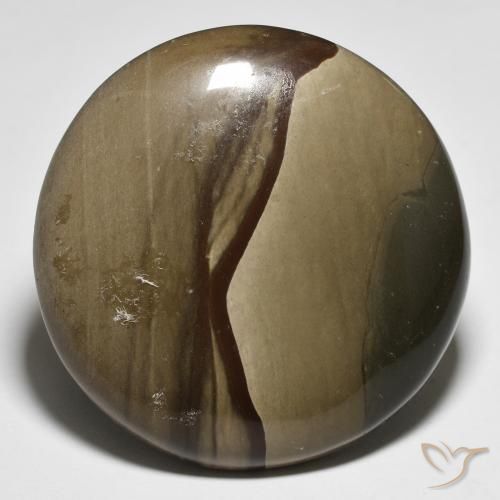 88.57ct Natürlicher Mehrfarbig Jaspis, Runden, Lichtundurchlässig