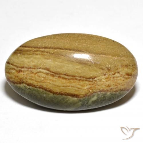 23.80ct Natürlicher Mehrfarbig Jaspis, Oval, Lichtundurchlässig