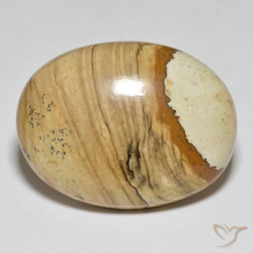 41.24ct Natürlicher Mehrfarbig Jaspis, Oval, Lichtundurchlässig