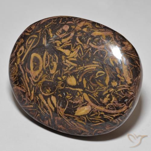 86.58ct Natürlicher Mehrfarbig Jaspis, Oval, Lichtundurchlässig