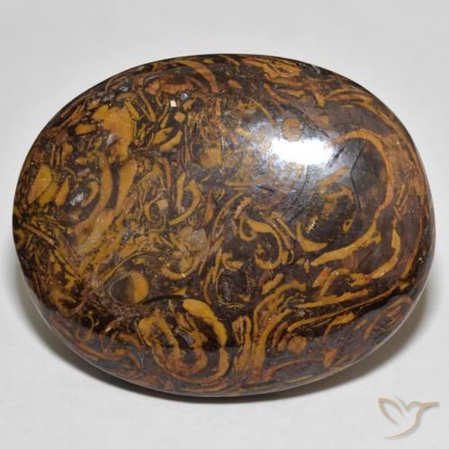 87.67ct Natürlicher Mehrfarbig Jaspis, Oval, Lichtundurchlässig, Photo A