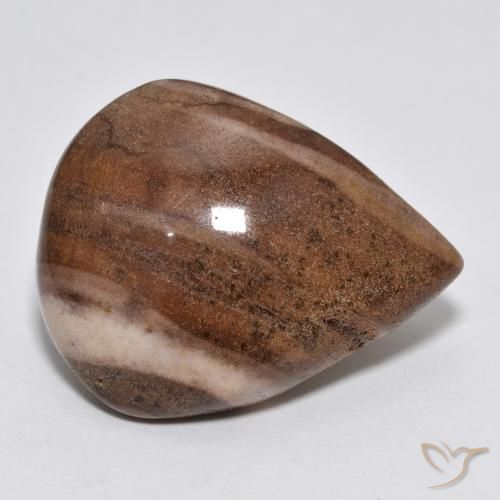 16.49ct Natürlicher Mehrfarbig Jaspis, Birnenform, Lichtundurchlässig