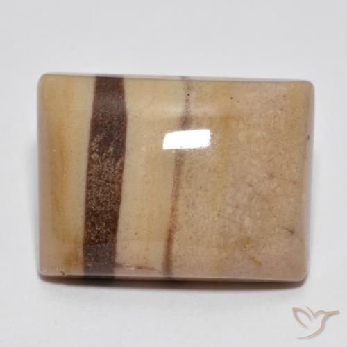 22.36ct Natürlicher Mehrfarbig Jaspis, Baguette, Lichtundurchlässig