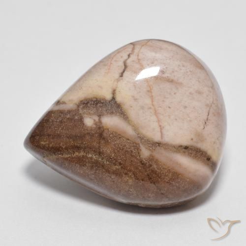 13.35ct Natürlicher Mehrfarbig Jaspis, Birnenform, Lichtundurchlässig