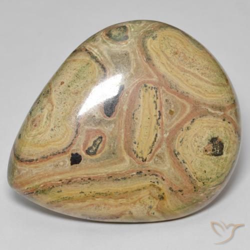 85.63ct Natürlicher Mehrfarbig Jaspis, Birnenform, Lichtundurchlässig