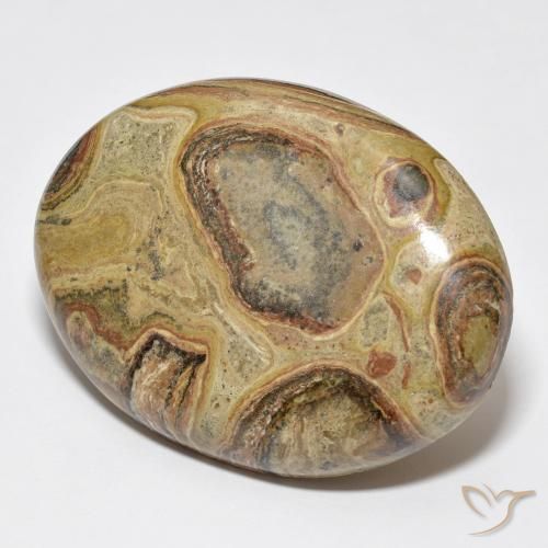 79.04ct Natürlicher Mehrfarbig Jaspis, Oval, Lichtundurchlässig