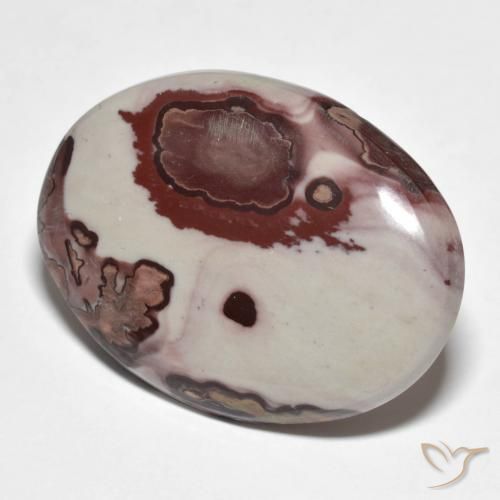 26.67ct Natürlicher Mehrfarbig Jaspis, Oval, Lichtundurchlässig