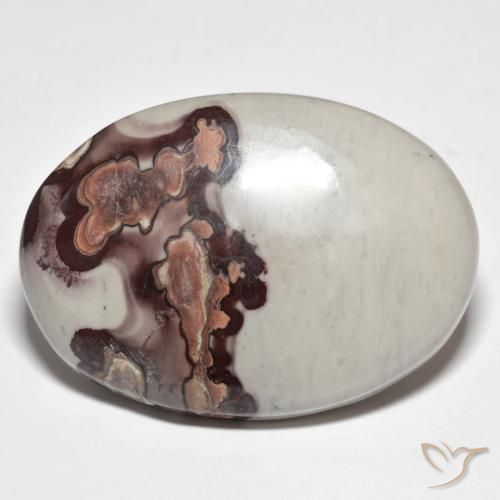 47.57ct Natürlicher Mehrfarbig Jaspis, Oval, Lichtundurchlässig